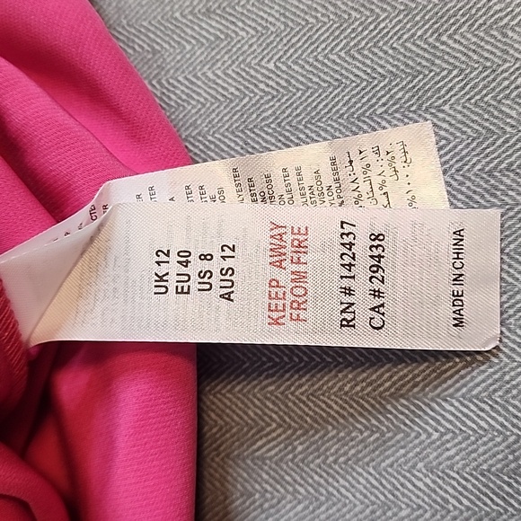 ASOS Petite Paper Dolls Pink Midi Dress sz 8 - Picture 11 of 16